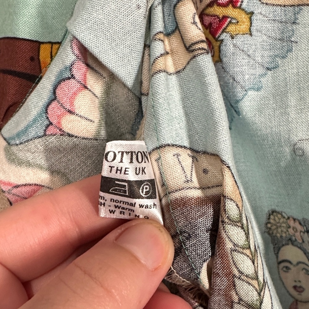 Moixa Frida Kahlo Print A-Line Skirt Multicolor Women's Size Medium - Picture 11 of 11